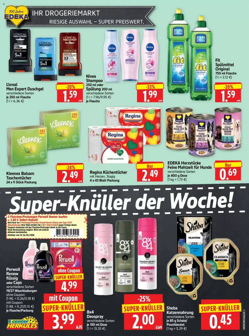Edeka Herkules Prospekt (ab 23.02.2026) zum Blättern - Seite 14