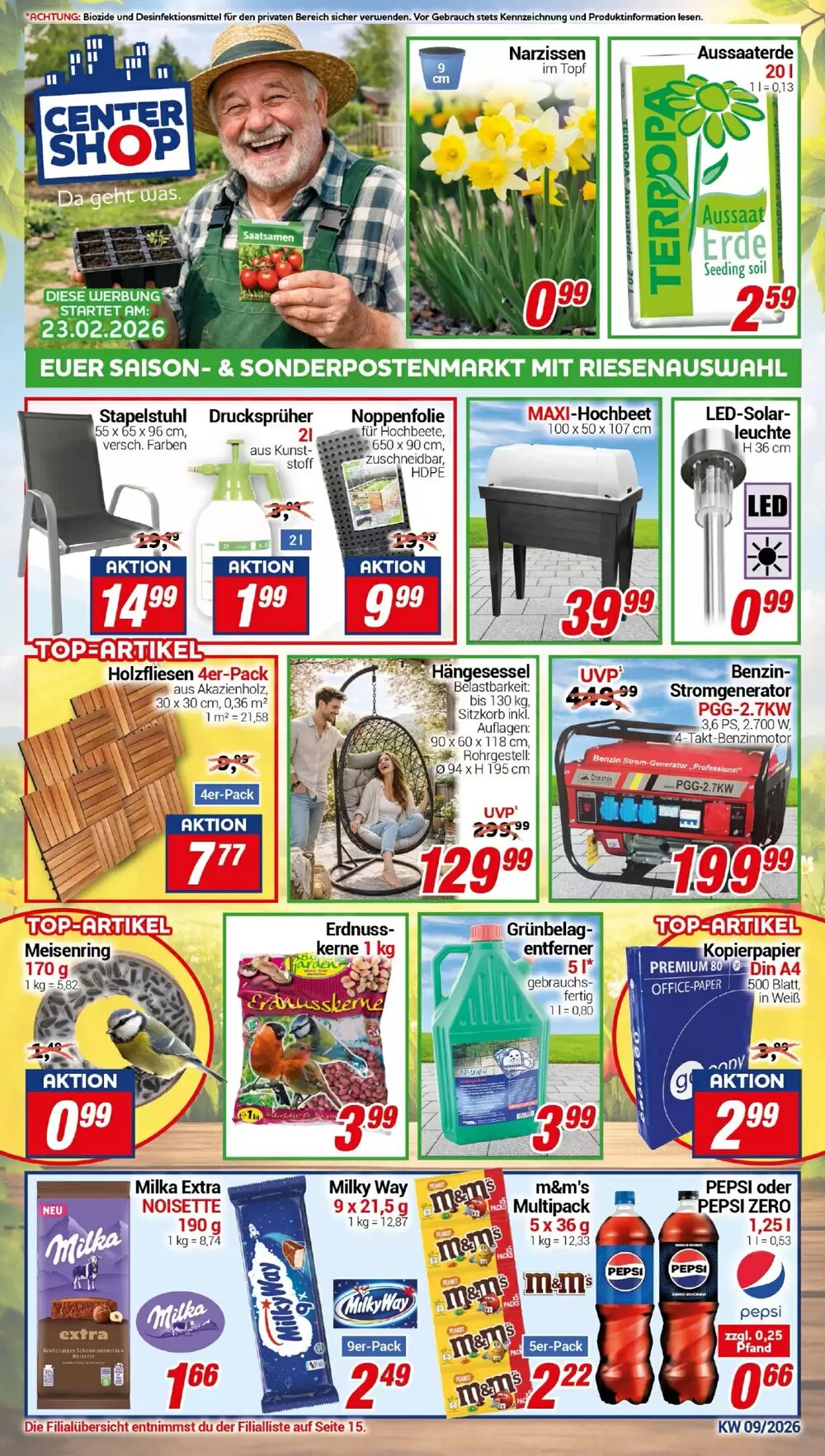 CENTERSHOP Prospekt (ab 23.02.2026) zum Blättern - Seite 1