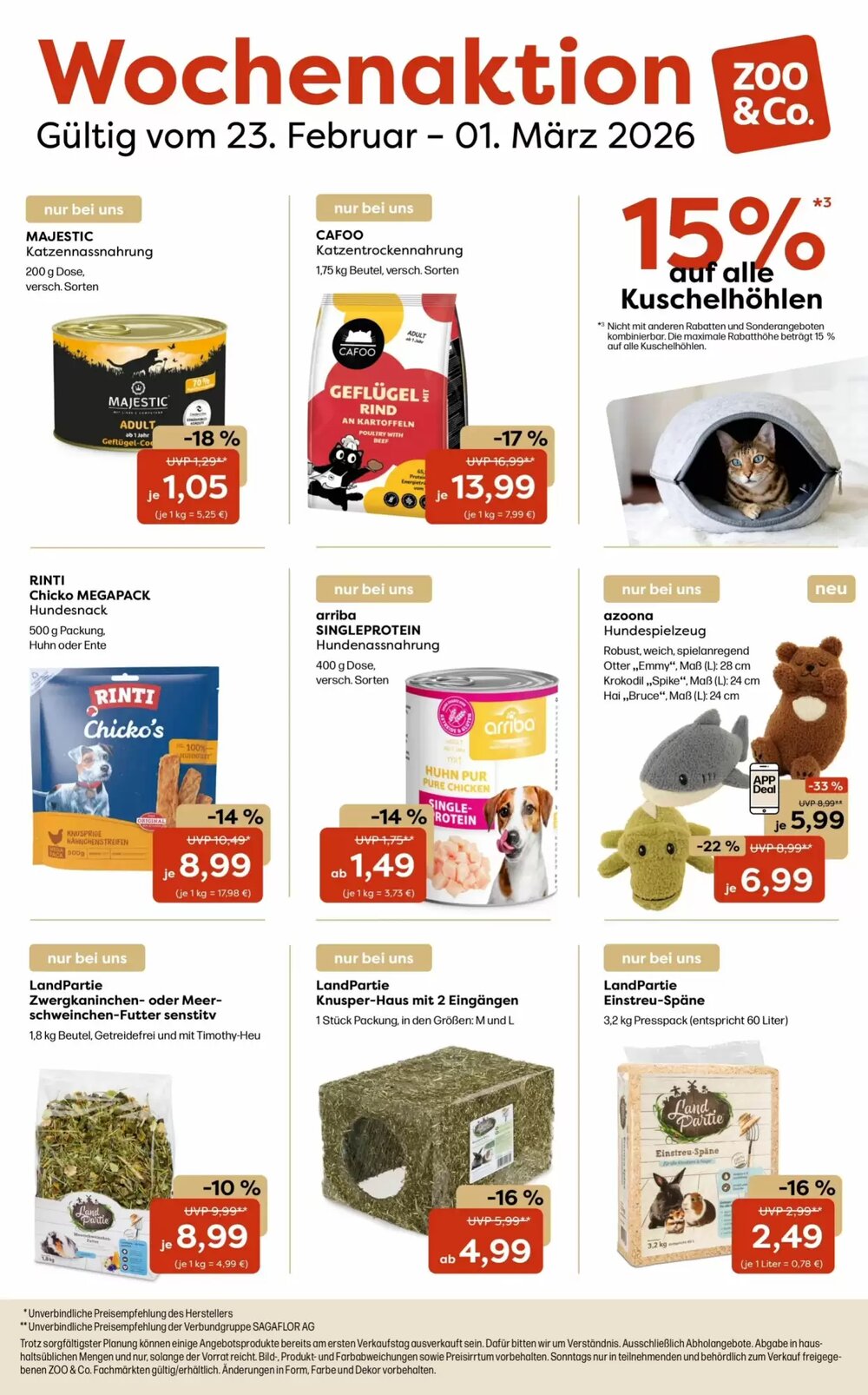 Zoo & Co Prospekt (ab 23.02.2026) zum Blättern - Seite 1