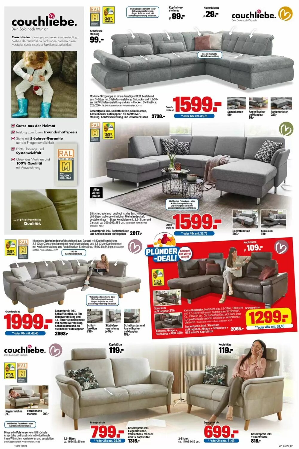 Möbelpiraten Prospekt (ab 23.02.2026) zum Blättern - Seite 7