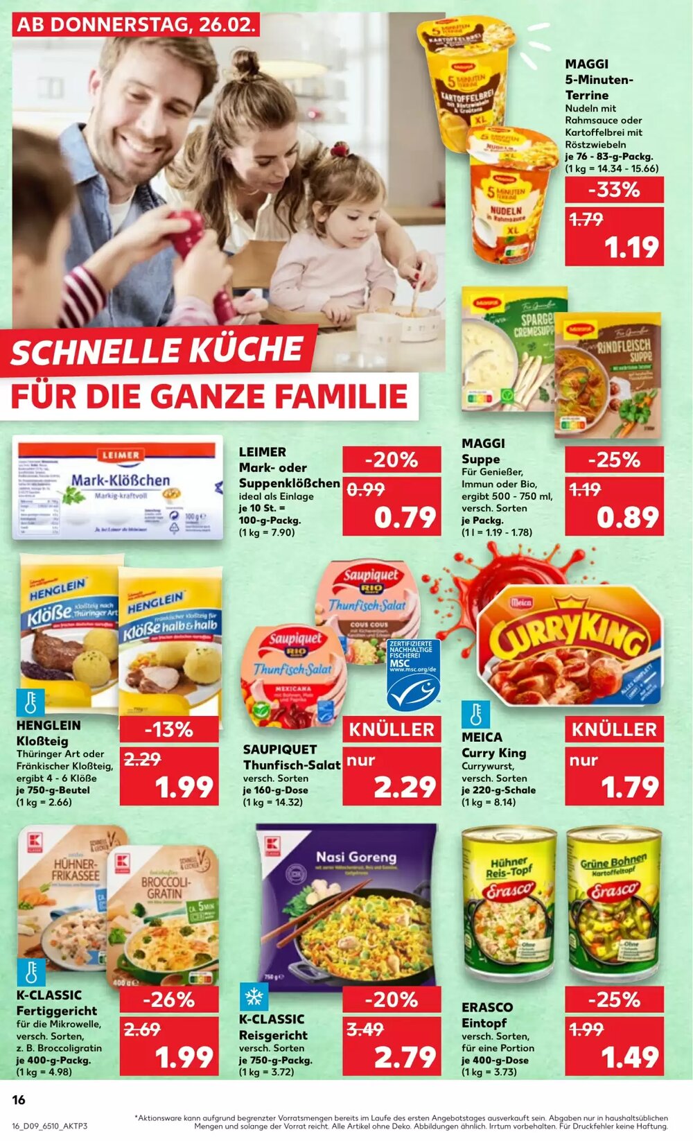 Kaufland Prospekt (ab 25.02.2026) zum Blättern - Seite 16