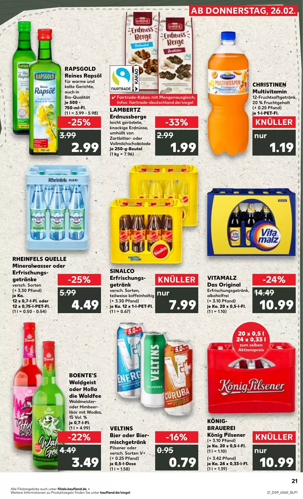 Kaufland Prospekt (ab 25.02.2026) zum Blättern - Seite 21