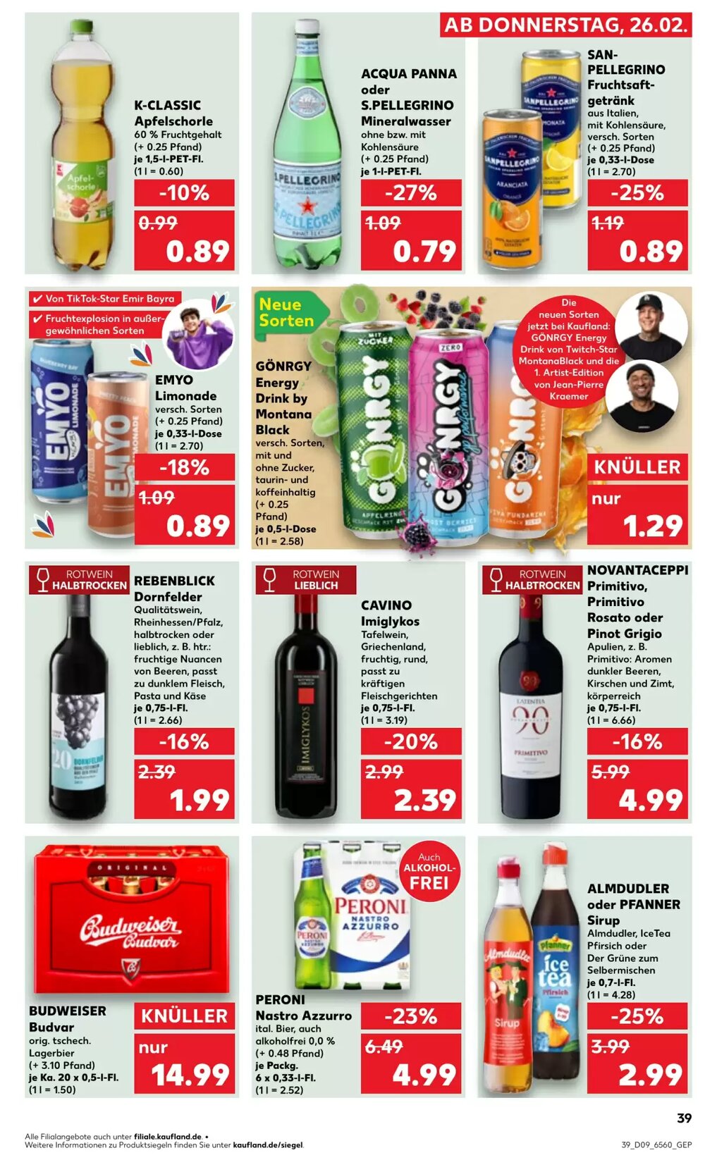 Kaufland Prospekt (ab 25.02.2026) zum Blättern - Seite 39