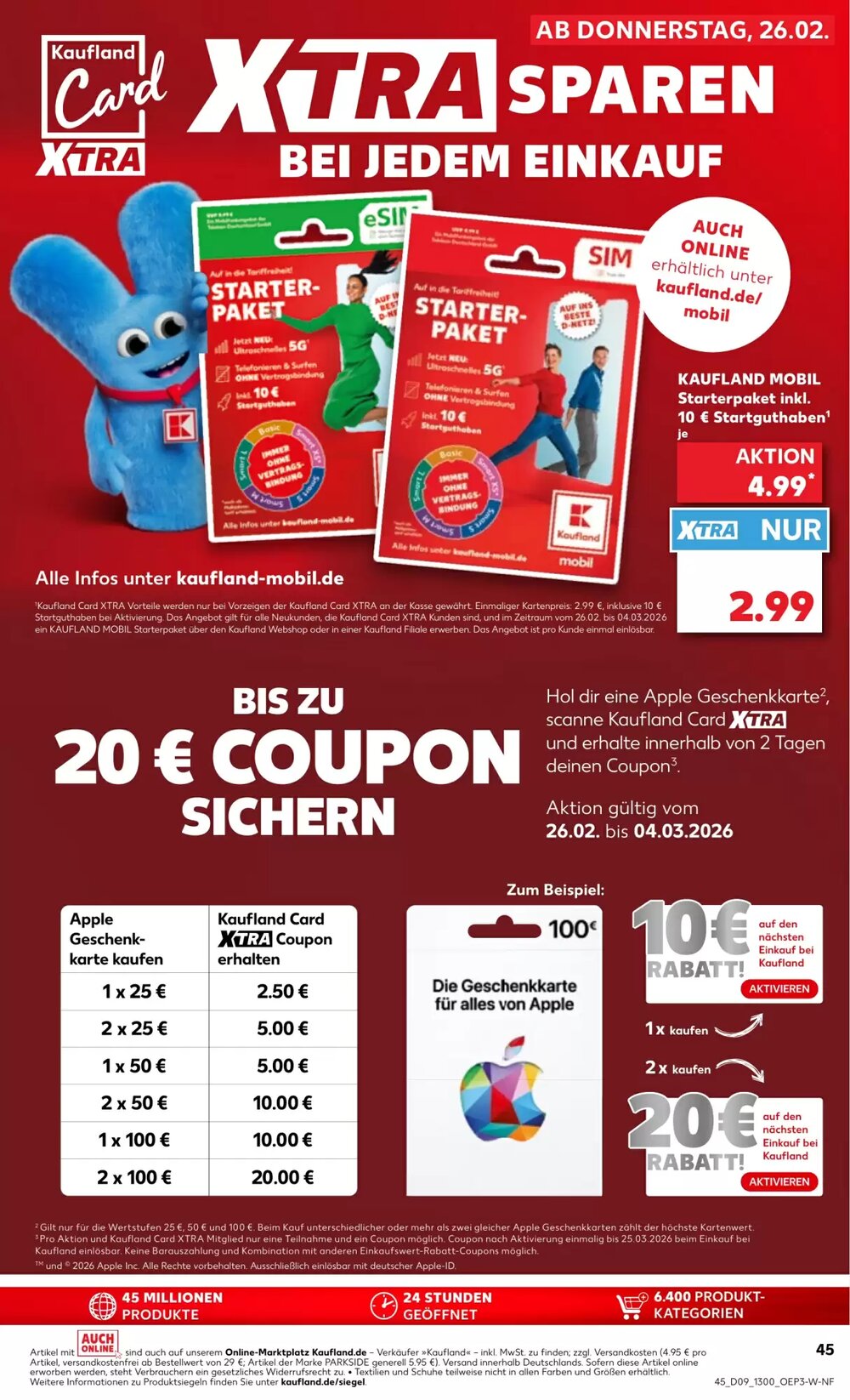 Kaufland Prospekt (ab 25.02.2026) zum Blättern - Seite 45