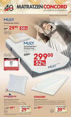 Matratzen Concord Prospekt (ab 25.02.2026) zum Blättern