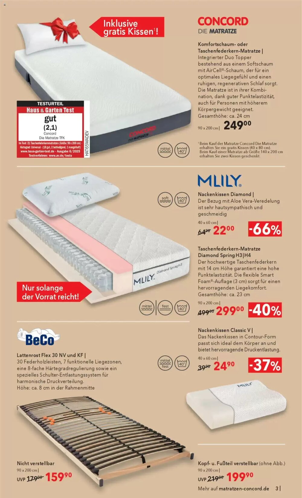 Matratzen Concord Prospekt (ab 25.02.2026) zum Blättern - Seite 3
