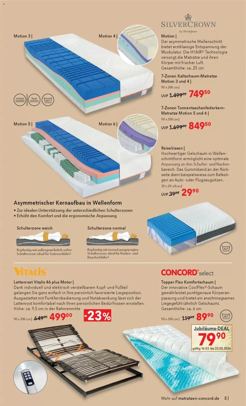 Matratzen Concord Prospekt (ab 25.02.2026) zum Blättern - Seite 5