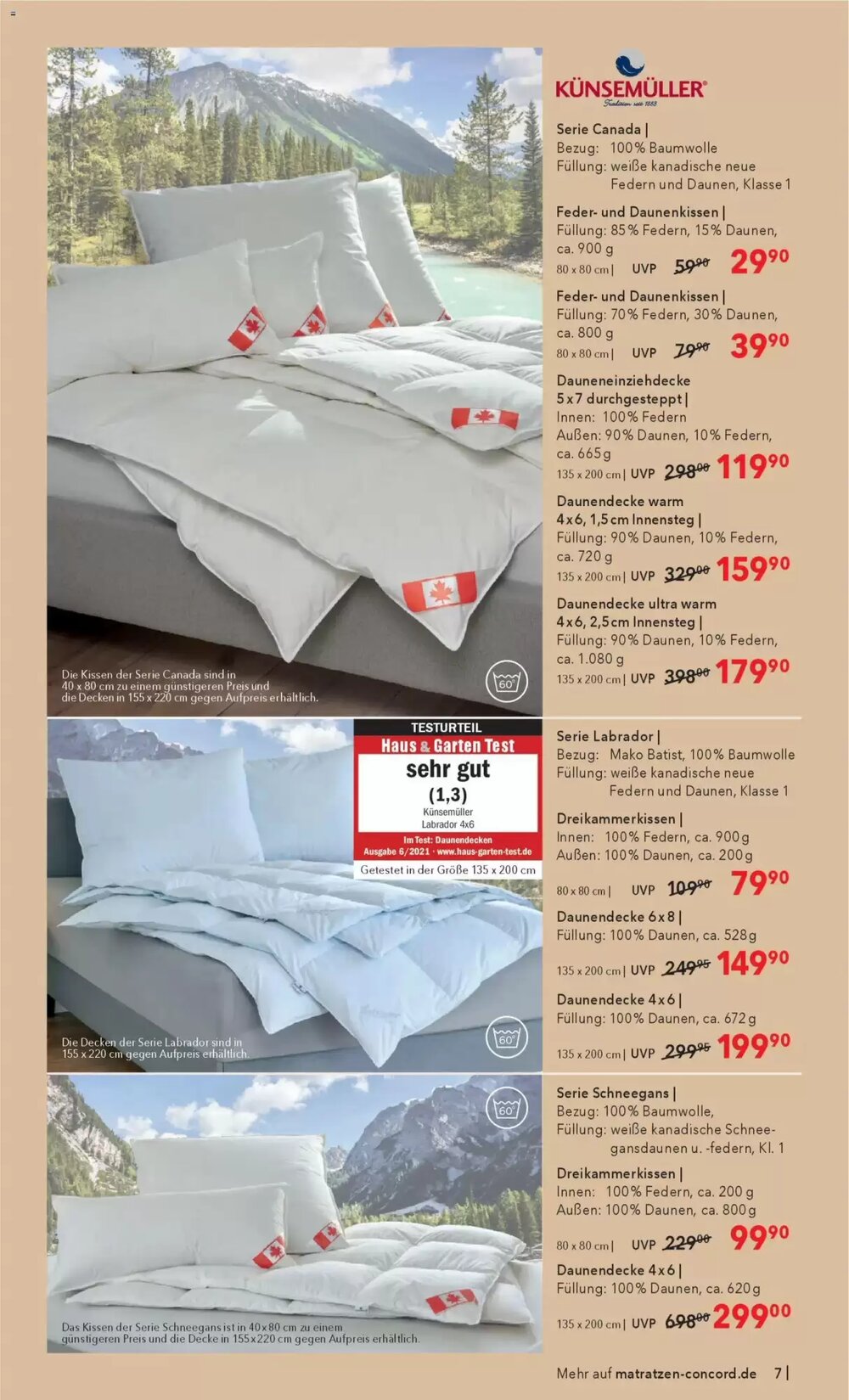 Matratzen Concord Prospekt (ab 25.02.2026) zum Blättern - Seite 7