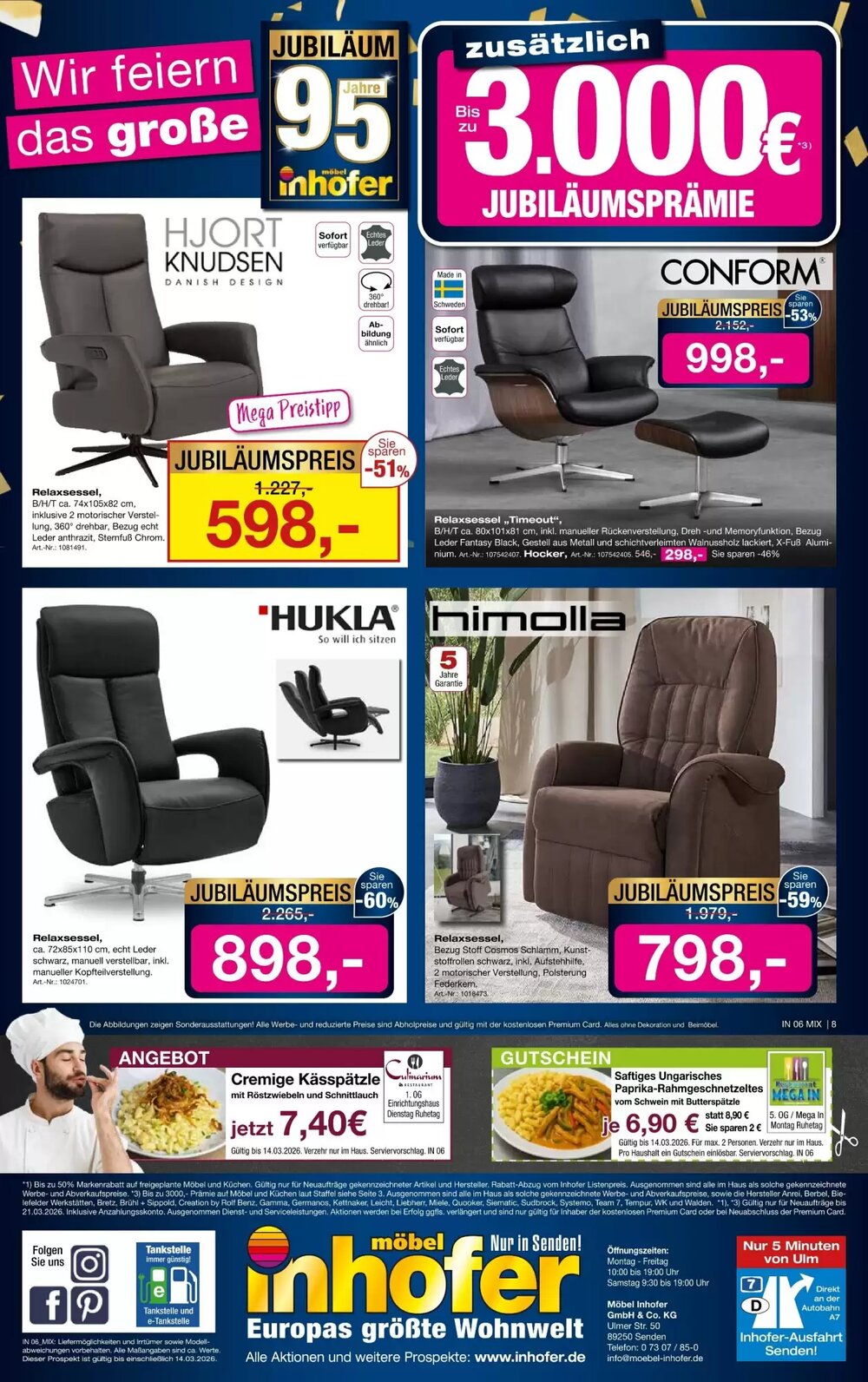 Möbel Inhofer Prospekt (ab 25.02.2026) zum Blättern - Seite 8