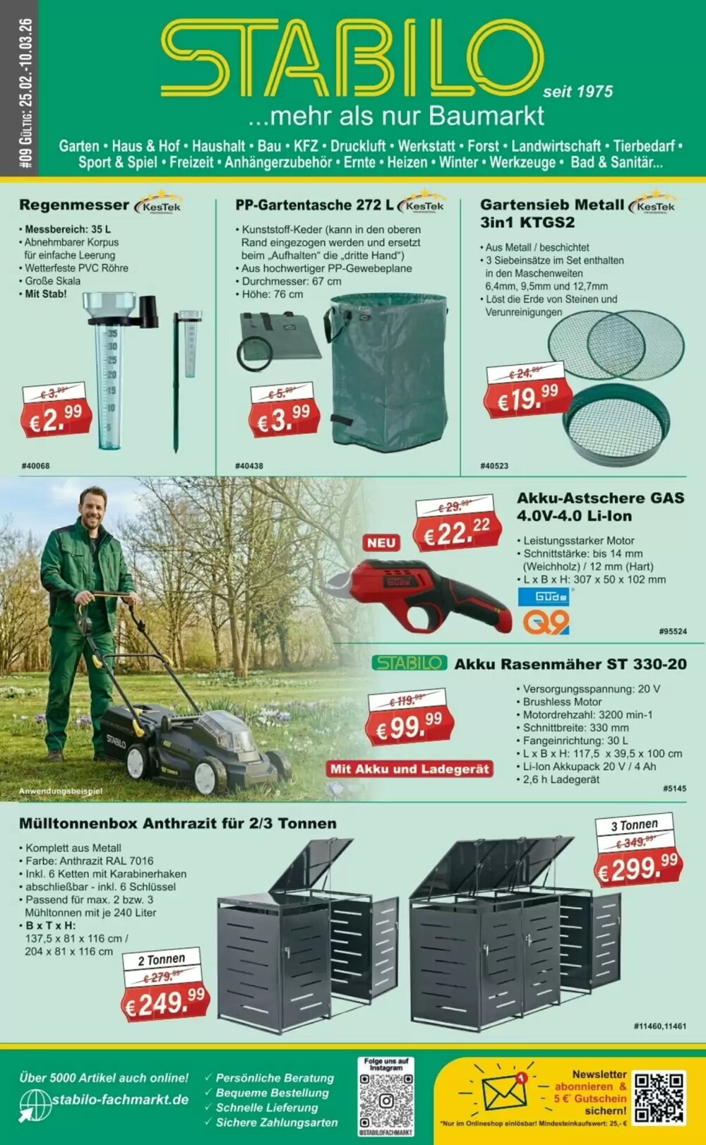 Stabilo Fachmarkt Prospekt (ab 25.02.2026) zum Blättern - Seite 1