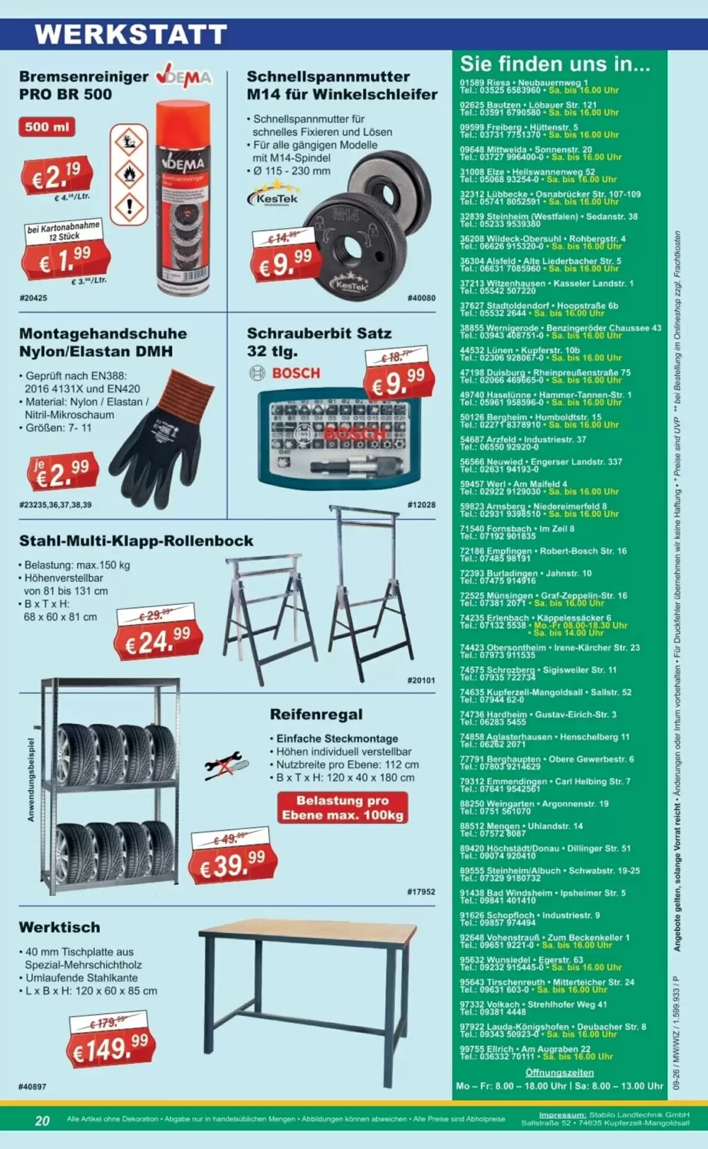 Stabilo Fachmarkt Prospekt (ab 25.02.2026) zum Blättern - Seite 20
