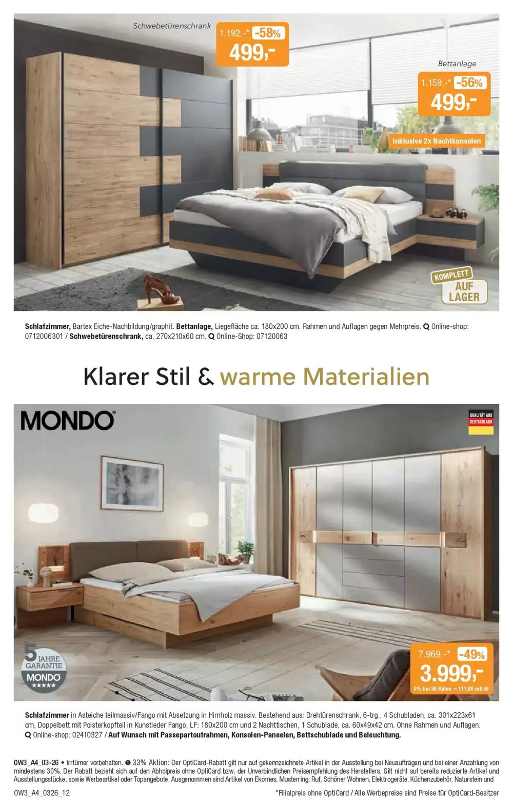 Opti Wohnwelt Prospekt (ab 25.02.2026) zum Blättern - Seite 12