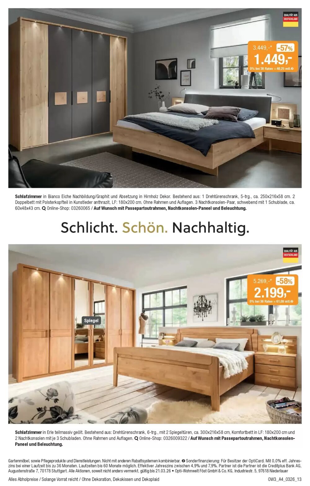 Opti Wohnwelt Prospekt (ab 25.02.2026) zum Blättern - Seite 13