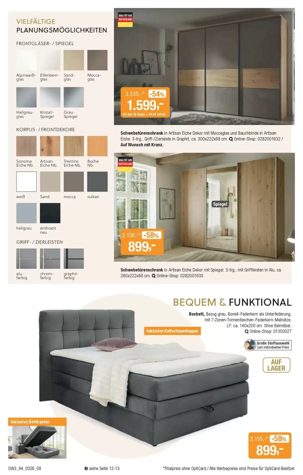 Opti Wohnwelt Prospekt (ab 25.02.2026) zum Blättern - Seite 8