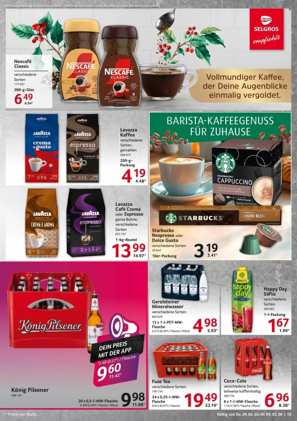 Selgros Prospekt (ab 26.02.2026) zum Blättern - Seite 15