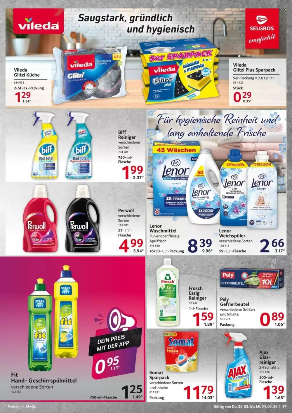 Selgros Prospekt (ab 26.02.2026) zum Blättern - Seite 17