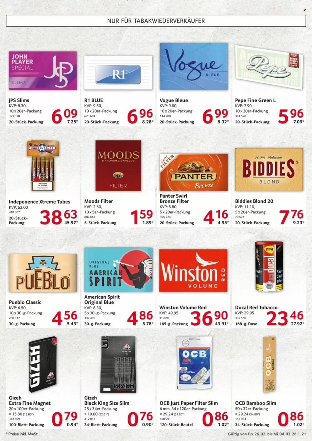 Selgros Prospekt (ab 26.02.2026) zum Blättern - Seite 21