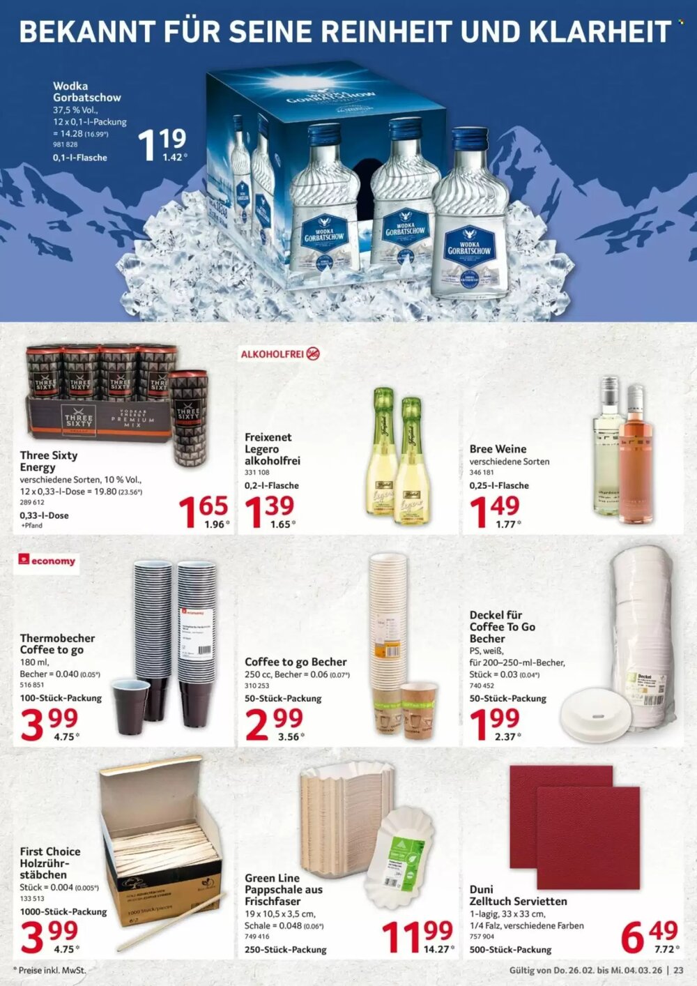 Selgros Prospekt (ab 26.02.2026) zum Blättern - Seite 23