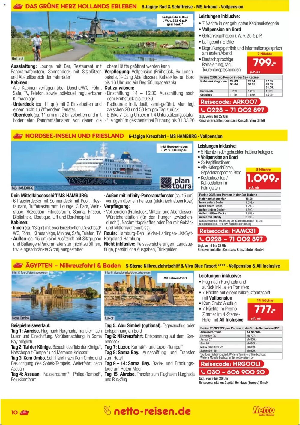 Netto Reisen Prospekt (ab 26.02.2026) zum Blättern - Seite 10