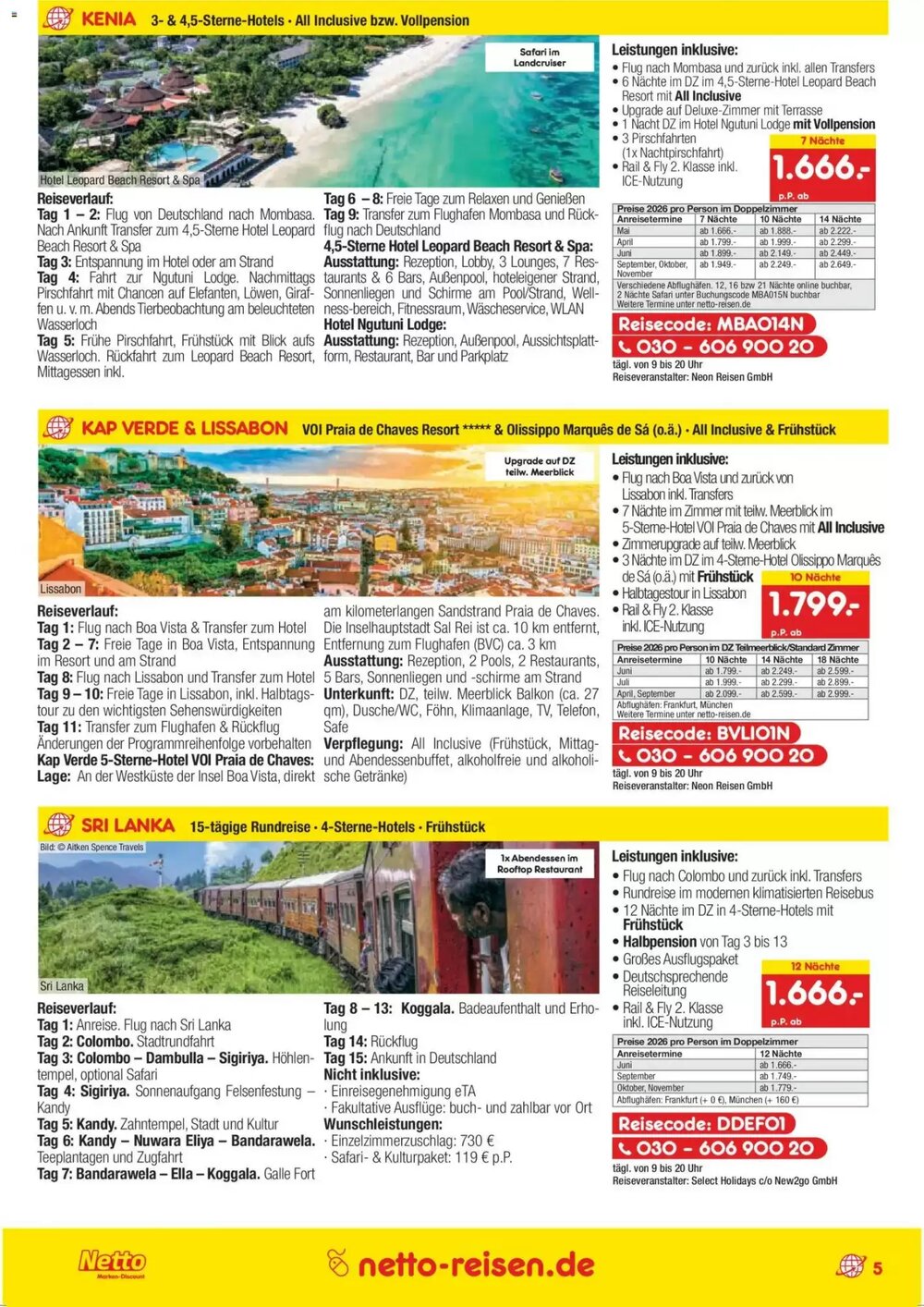 Netto Reisen Prospekt (ab 26.02.2026) zum Blättern - Seite 5