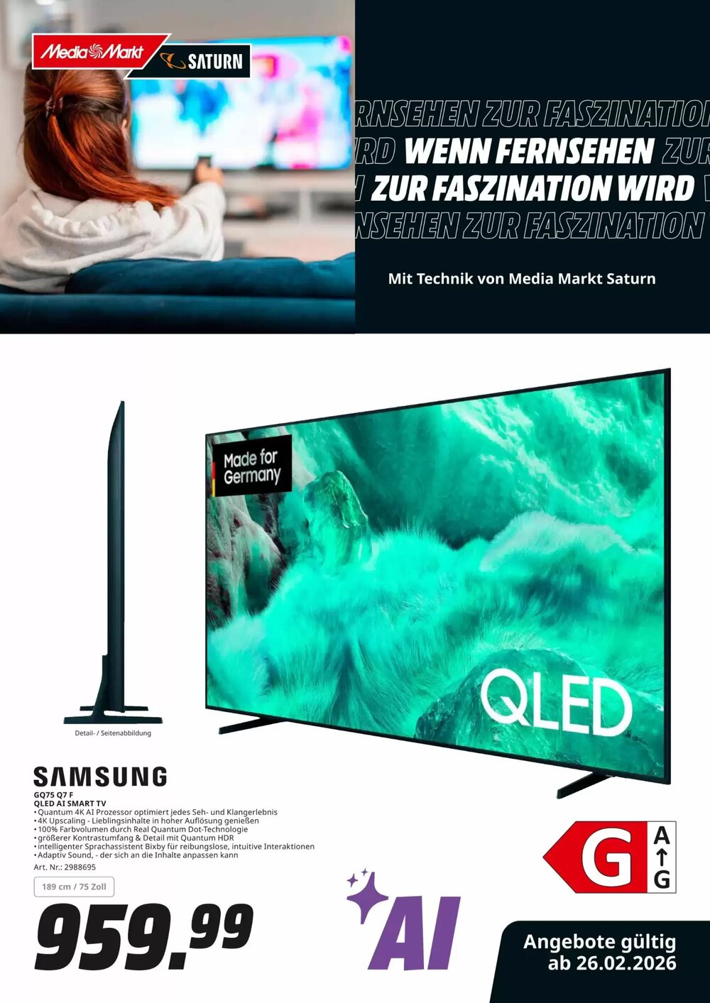 MediaMarkt Prospekt (ab 26.02.2026) zum Blättern - Seite 1