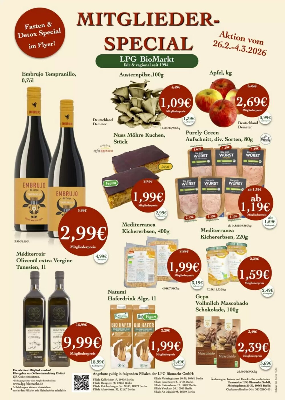 LPG Biomarkt Prospekt (ab 26.02.2026) zum Blättern - Seite 1
