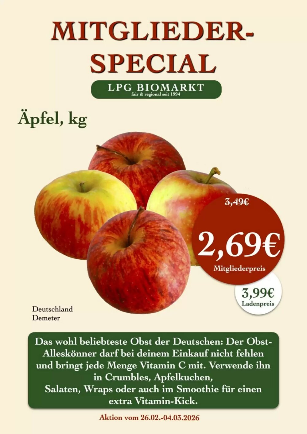 LPG Biomarkt Prospekt (ab 26.02.2026) zum Blättern - Seite 15