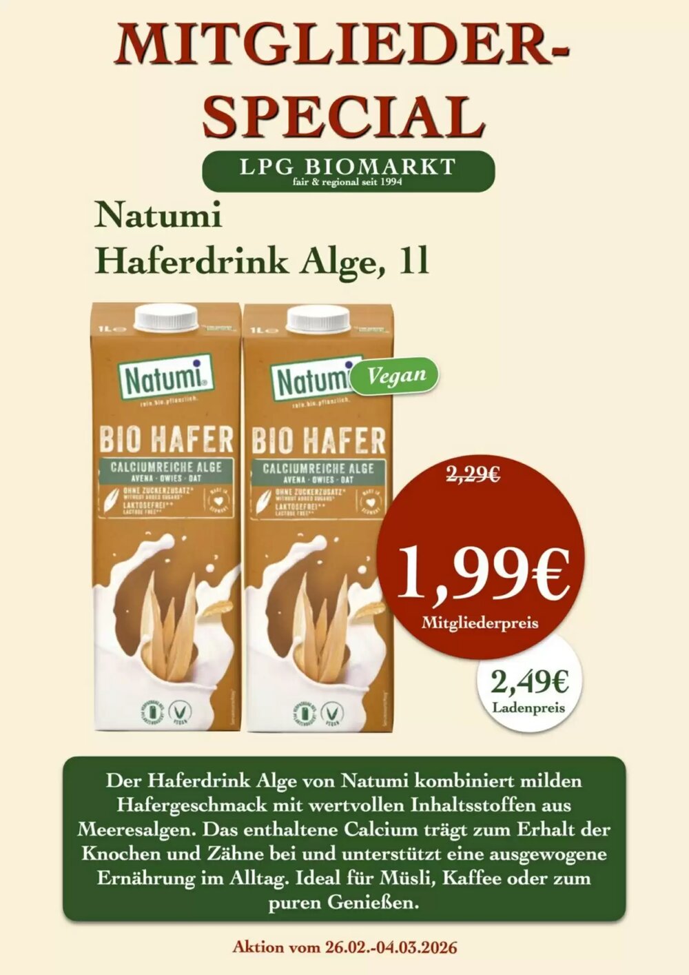 LPG Biomarkt Prospekt (ab 26.02.2026) zum Blättern - Seite 6