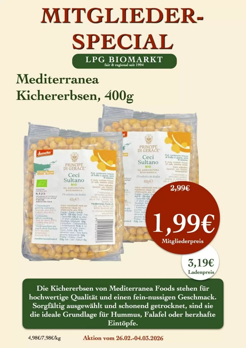 LPG Biomarkt Prospekt (ab 26.02.2026) zum Blättern - Seite 8