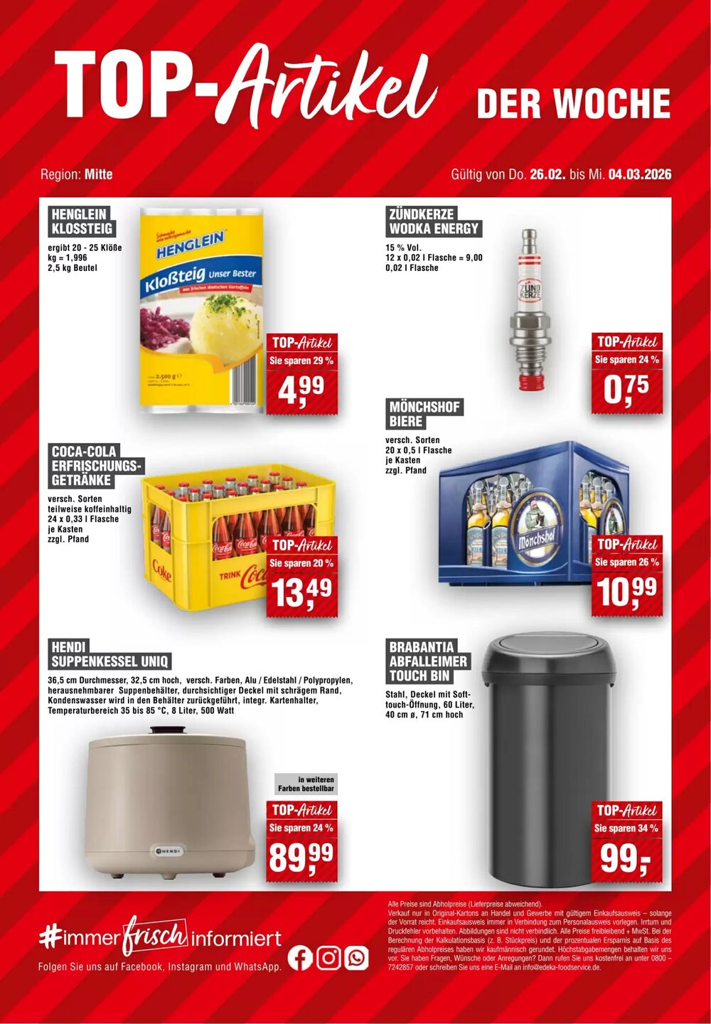 EDEKA Foodservice Prospekt (ab 26.02.2026) zum Blättern - Seite 14