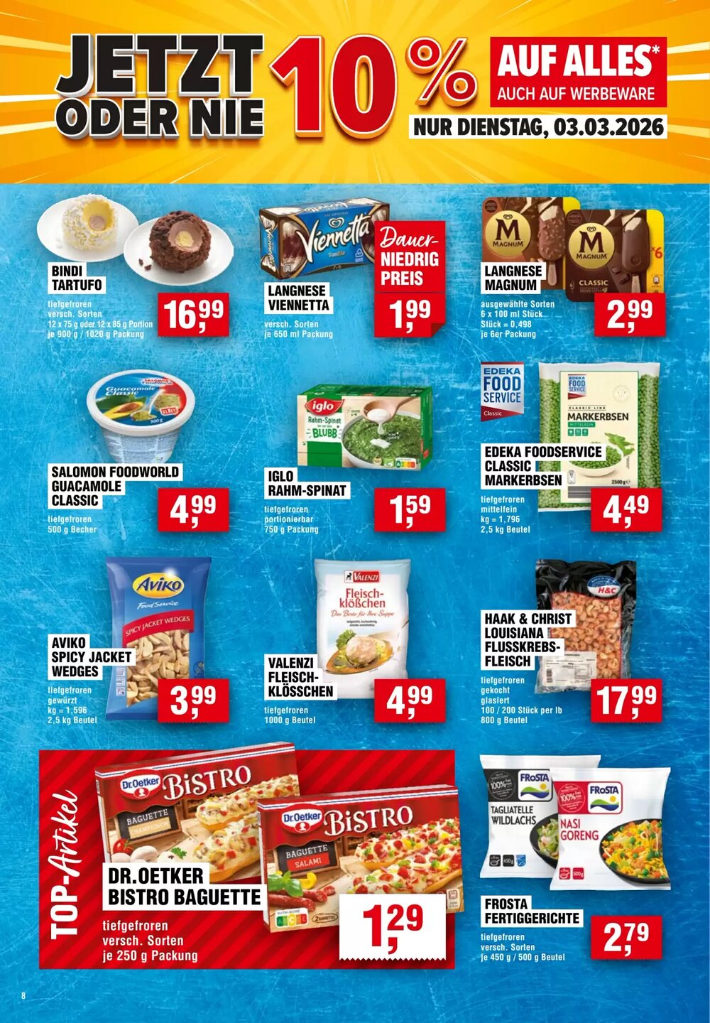 EDEKA Foodservice Prospekt (ab 26.02.2026) zum Blättern - Seite 8