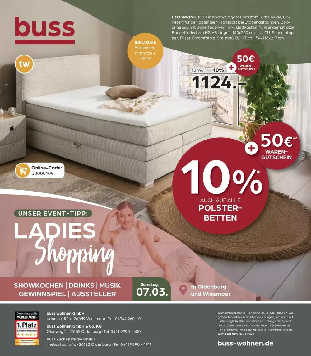 Möbel Buss Prospekt (ab 26.02.2026) zum Blättern - Seite 32