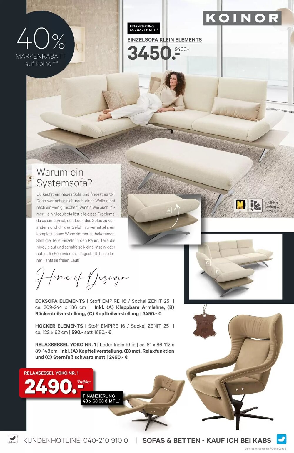Kabs Polsterwelt Prospekt (ab 27.02.2026) zum Blättern - Seite 12