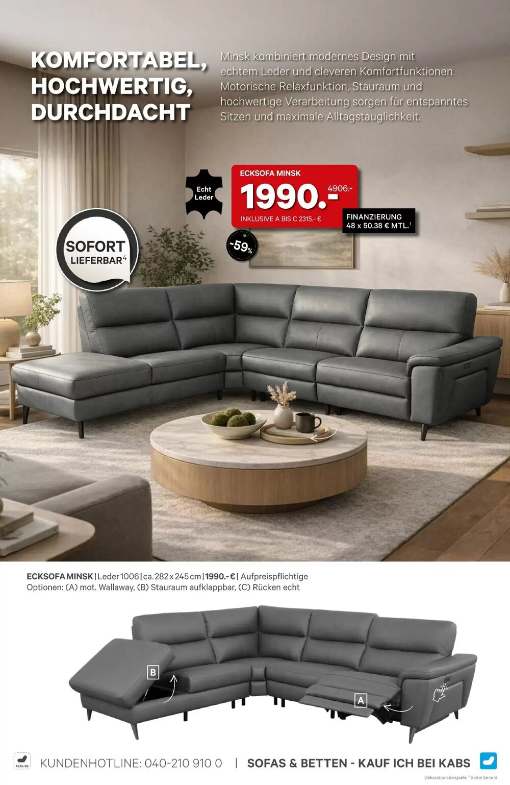 Kabs Polsterwelt Prospekt (ab 27.02.2026) zum Blättern - Seite 44