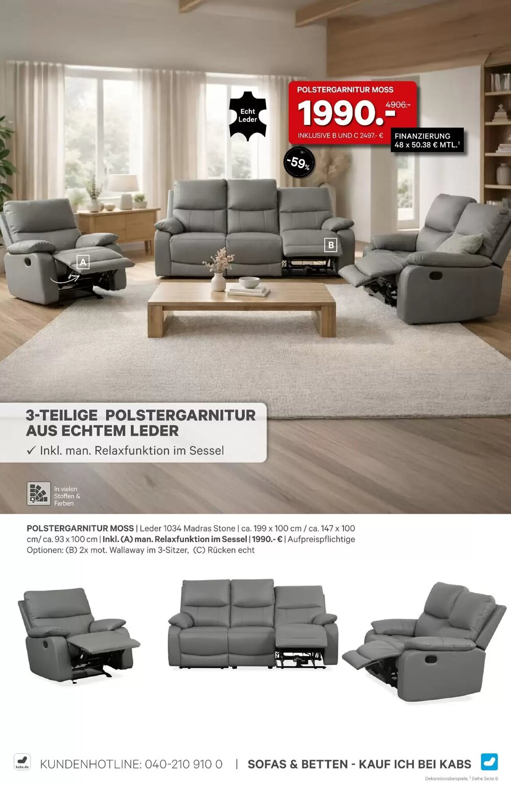 Kabs Polsterwelt Prospekt (ab 27.02.2026) zum Blättern - Seite 46