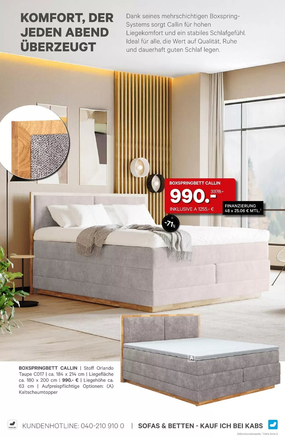 Kabs Polsterwelt Prospekt (ab 27.02.2026) zum Blättern - Seite 54
