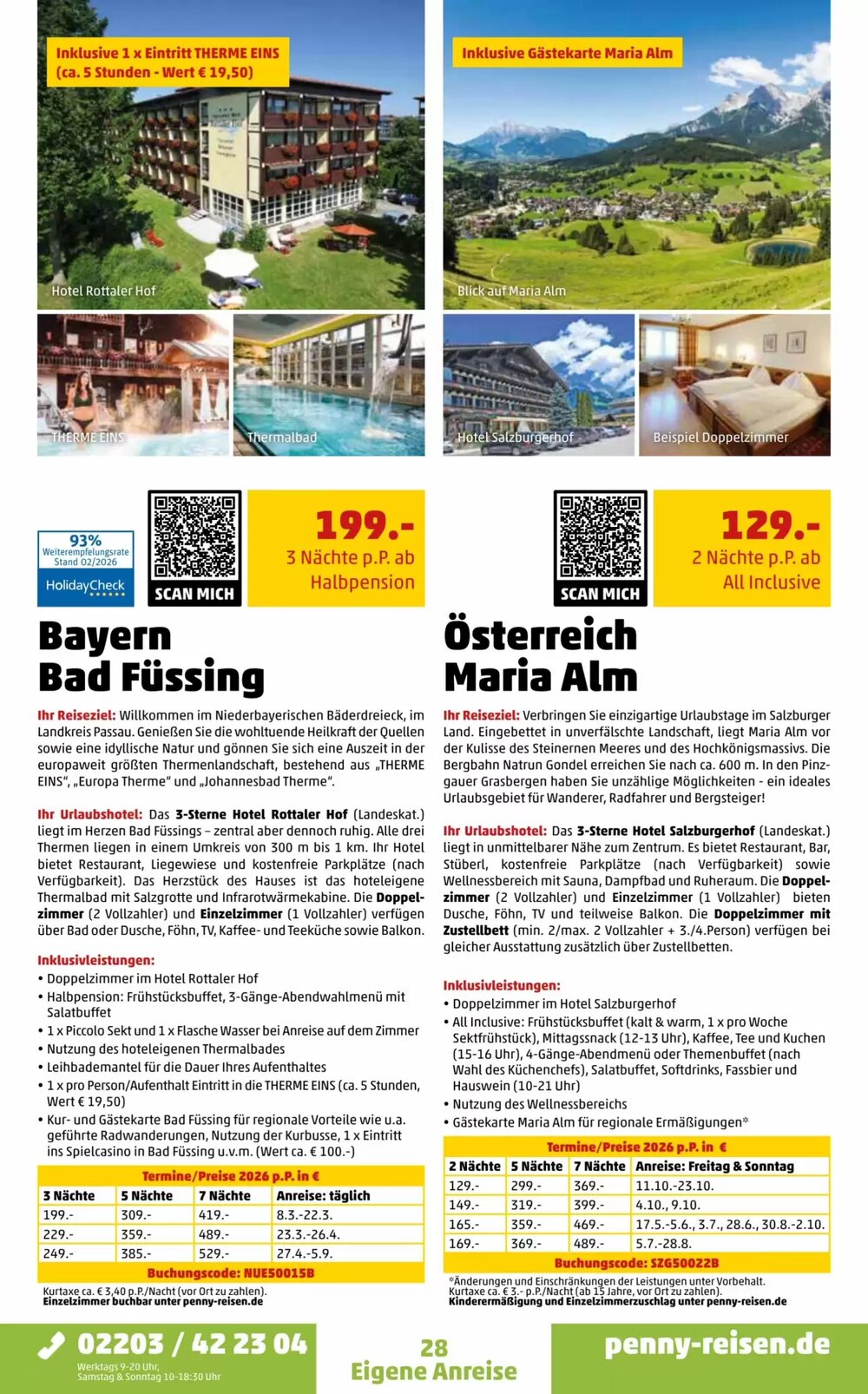 Penny Reisen Prospekt (ab 27.02.2026) zum Blättern - Seite 28