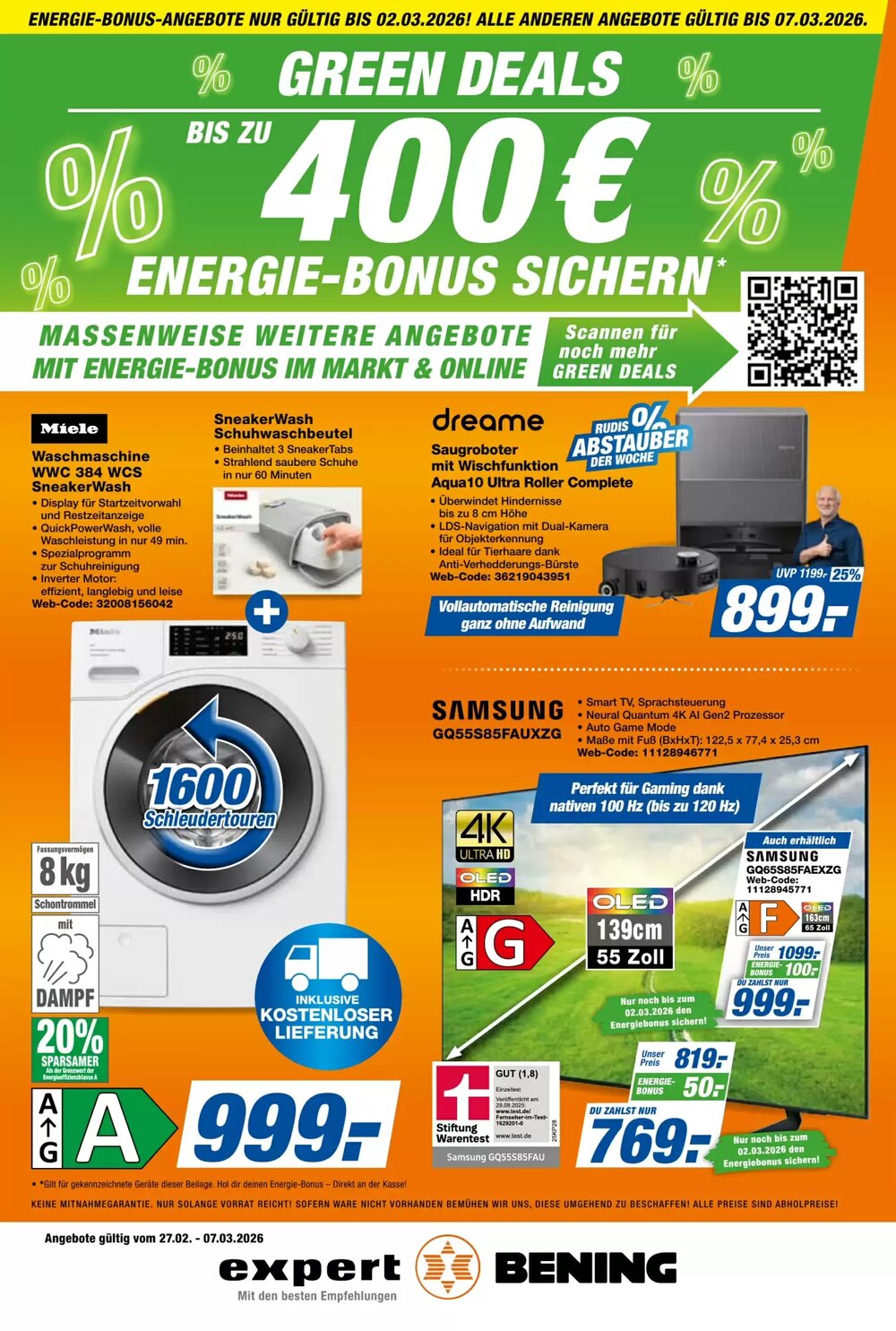 Expert Bening Prospekt (ab 27.02.2026) zum Blättern - Seite 1