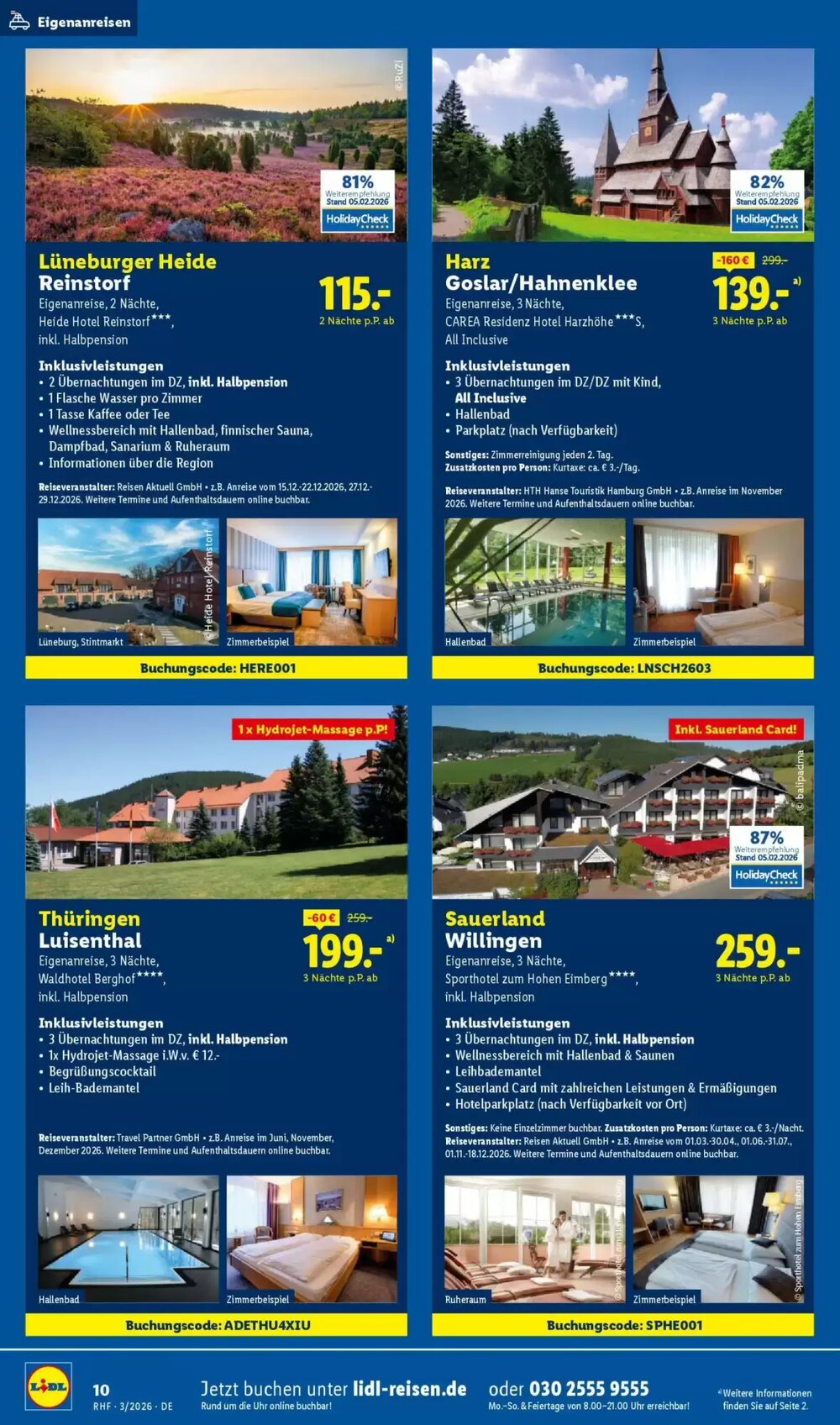 Lidl Reisen Prospekt (ab 28.02.2026) zum Blättern - Seite 10