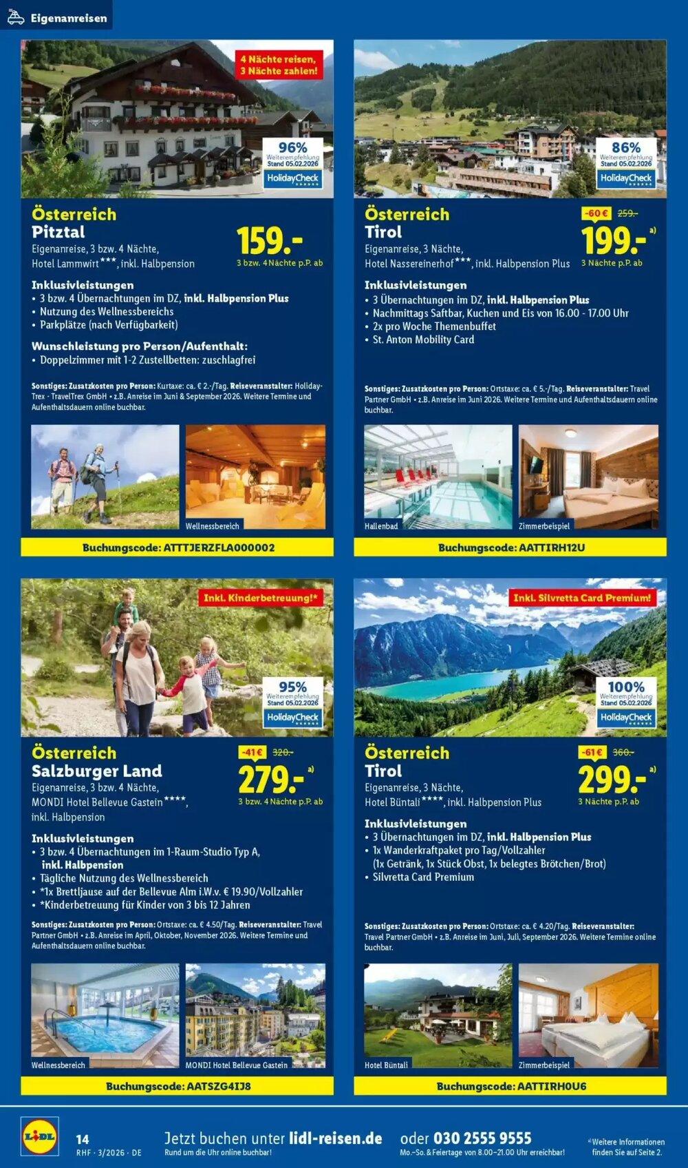 Lidl Reisen Prospekt (ab 28.02.2026) zum Blättern - Seite 14