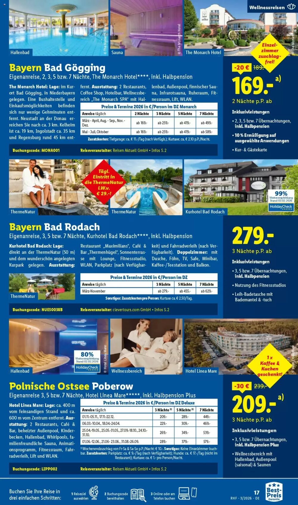 Lidl Reisen Prospekt (ab 28.02.2026) zum Blättern - Seite 17