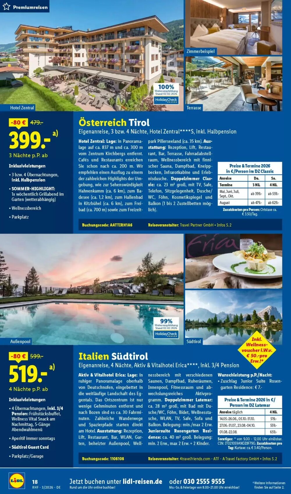 Lidl Reisen Prospekt (ab 28.02.2026) zum Blättern - Seite 18