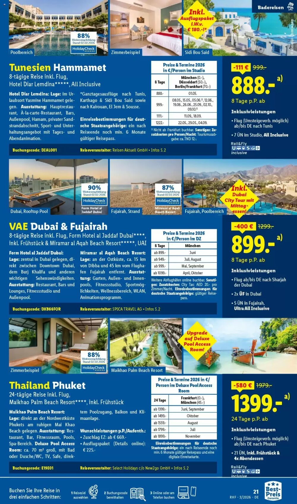Lidl Reisen Prospekt (ab 28.02.2026) zum Blättern - Seite 21