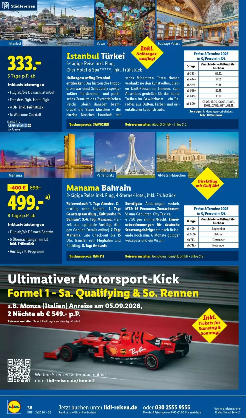 Lidl Reisen Prospekt (ab 28.02.2026) zum Blättern - Seite 38
