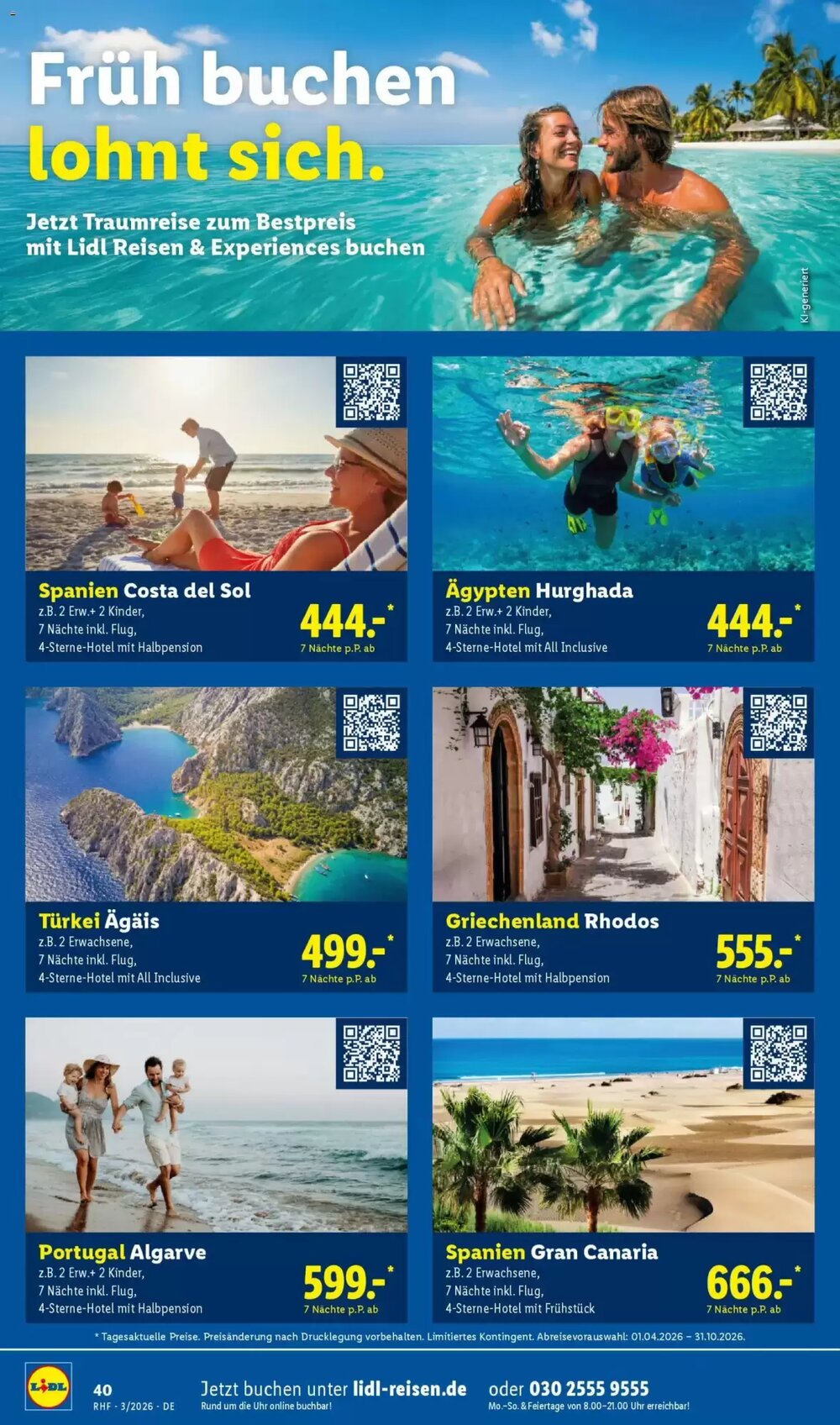 Lidl Reisen Prospekt (ab 28.02.2026) zum Blättern - Seite 40