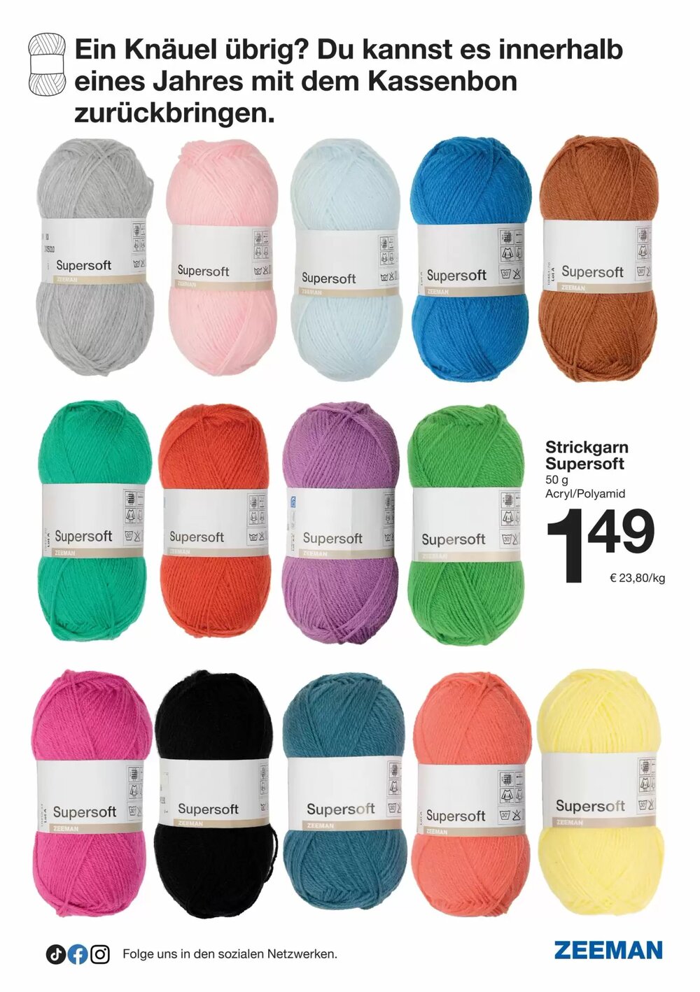 Zeeman Prospekt (ab 28.02.2026) zum Blättern - Seite 39