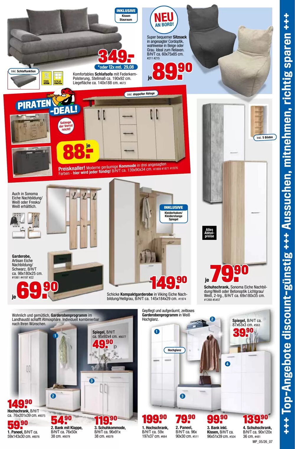 Möbelpiraten Prospekt (ab 28.02.2026) zum Blättern - Seite 7