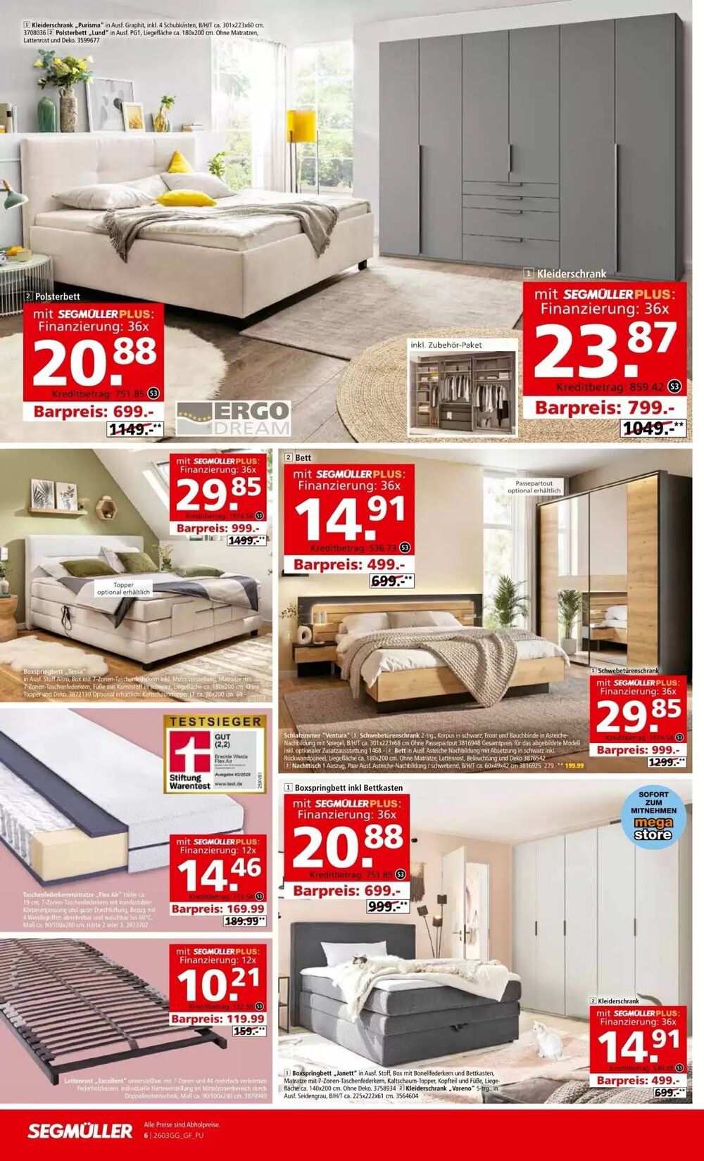 Segmüller Prospekt (ab 28.02.2026) zum Blättern - Seite 6