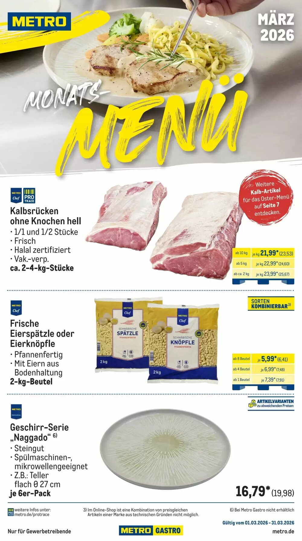 METRO Prospekt (ab 01.03.2026) zum Blättern - Seite 1