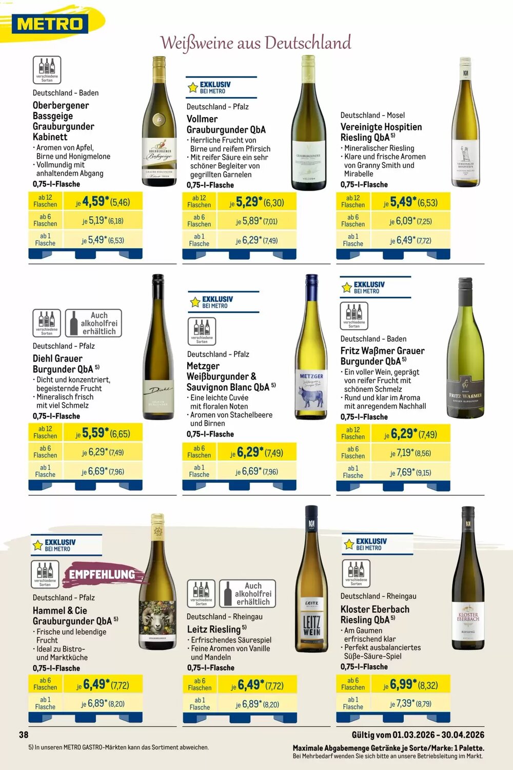METRO Prospekt (ab 01.03.2026) zum Blättern - Seite 38